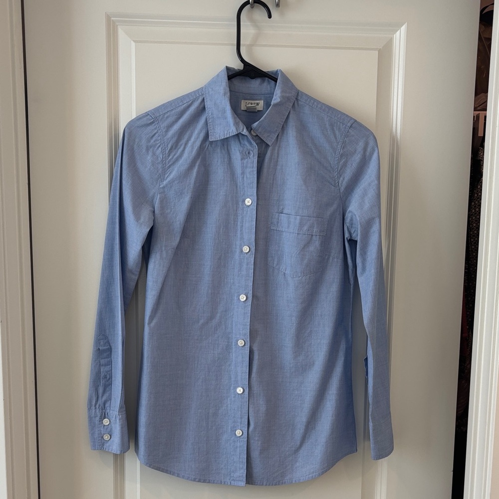J. Crew Light Blue Casual Button-Down Shirt